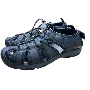 Eddie Bauer Meridian Black Closed-Toe Bungee Sandals Hiking Water Outdoor Size 9